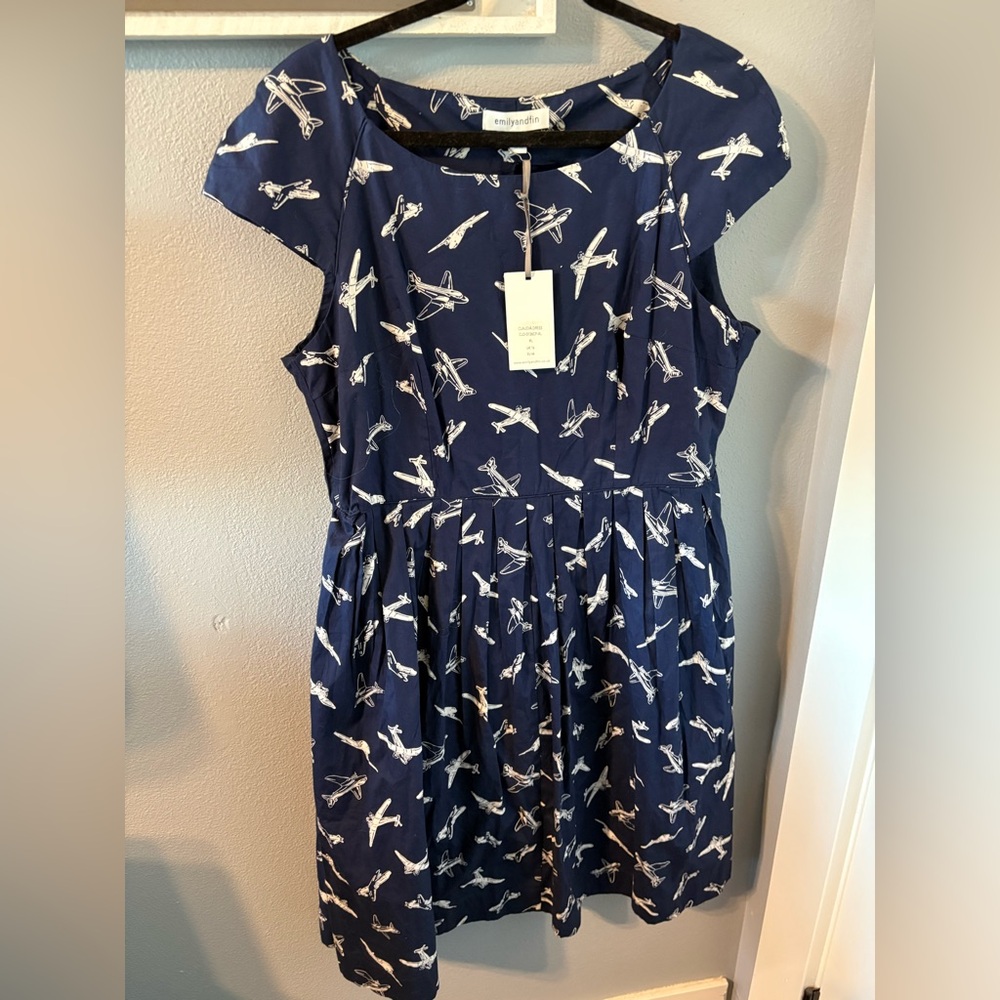 Airplane Dress Emily and Fin Xl